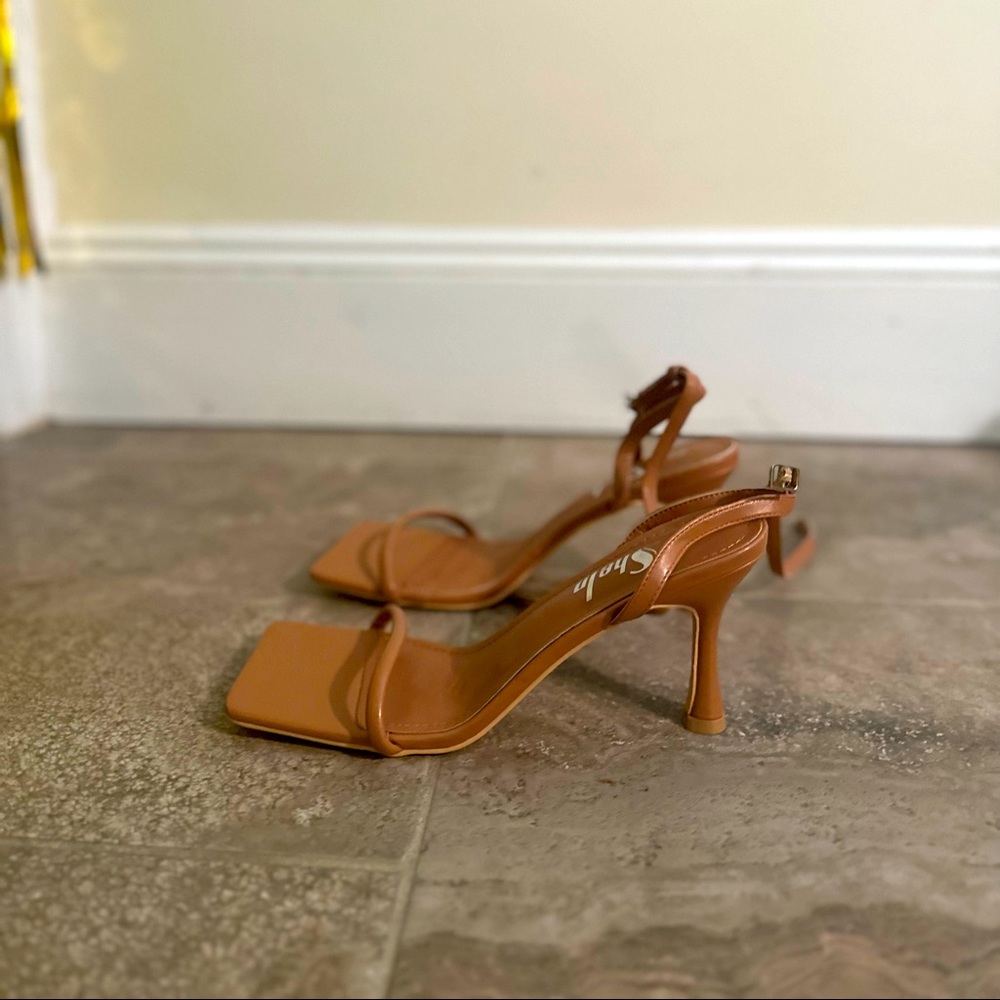 Cute open toe sandal heels